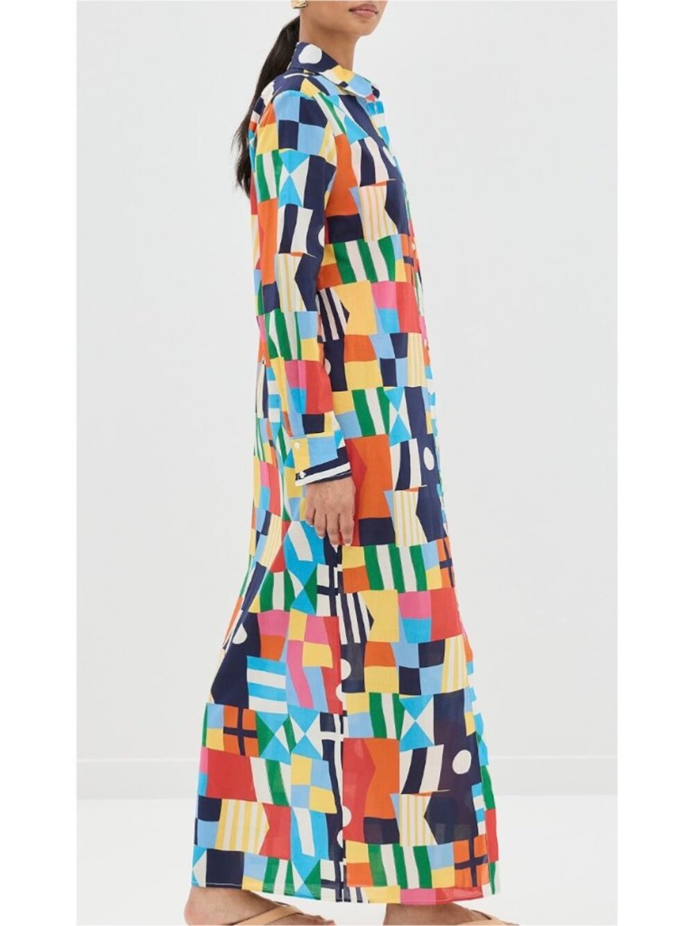 STAUD Maxi Shirt Dress / Vita Dress - Size S - Pre-Owned - Very Good Condition - Picture 1 of 15